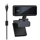 Diyeeni Webcam, 1080P Full HD Videokamera mit Eingebautes Mikrofon, 5MP Autofokus USB PC Kamera Flexibel…
