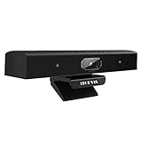 Webcam mit Mikrofon und Lautsprecher ,Full HD 1080P Weitwinkel USB Videokonferenzkamera,Intelligente…