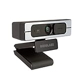 OKIOLABS A8 Ultra 4K HD-Webcam – Webkamera mit 80° Sichtfeld ideal für Onlinemeetings, Videoanrufe &…