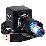 ELP 4K Web Kamera,Ultra HD IMX317 USB Kamera mit 5-50mm Zoom Objektiv,PC Mini Webkamera Unterstützung…