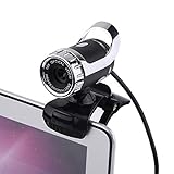 Diyeeni HD-Webkamera, USB 2.0 12M Pixel Clip-On-Webcam, eingebaute Mikrofonkamera mit flexiblem drehbarem…