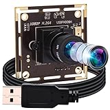 ELP Kamera 1080P Webcam H.264 Low Light USB Camera Mini Kamera Modul (3.6mm Objektiv USB Kamera Modul)