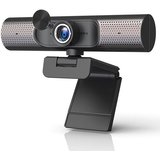 KINSI Webcam, 2K/4K, Live Cam, HD Cam, USB-Anschluss, Autofokus, Full HD Full HD-Webcam (PC-Webcam,…