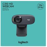 Logitech C310 HD 720p 1280x720 Pixel 30 FPS USB schwarz 960-001065 Webcam