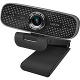 LogiLink LOGILINK Webcam 1080p FHD Webcam + Dual-Mikro 100° schwarz Webcam