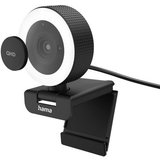 Hama PC Kamera, Webcam mit Ringlicht und Fernbedienung, Streaming, Gaming Full HD-Webcam (QHD, Beleuchtung,…