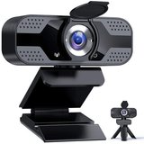 IBETTER Webcam,USB Webcam,Full HD-Webcam,mit mikrofon und Stativ,1080P Full HD Full HD-Webcam (mit Stativ,…