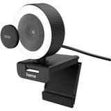 Hama Webcam Webcam (Klemm-Halterung, Standfuß, Stereo-Mikrofon)