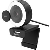 Hama Webcam mit Mikrofon, QHD, Licht (PC-Kamera USB, 2560p, Fernbedienung) Webcam (QHD)