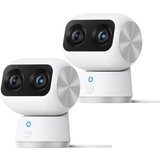 eufy S350 Überwachungskamera 4K 360 Grad Dual-Cam Indoor Nachtsicht • 2er Pack